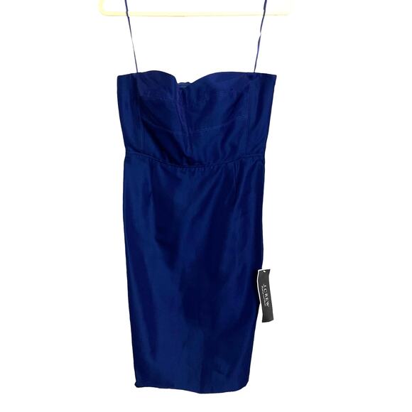 J.Crew Strapless Sweetheart Dress Blue NWT Size 6 Weddings and Parties - Picture 4 of 10